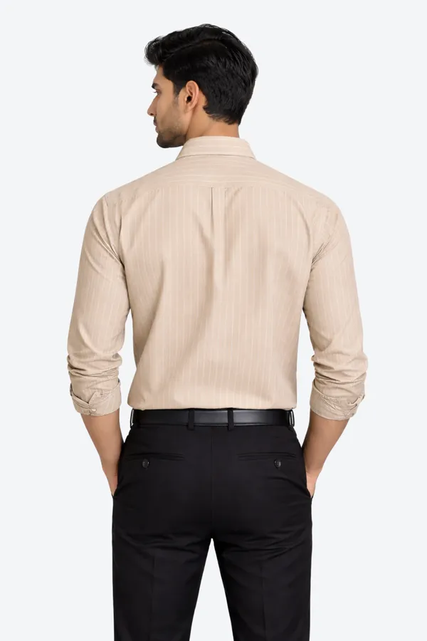 Men_Beige_PinStriped_Casual_Shirt