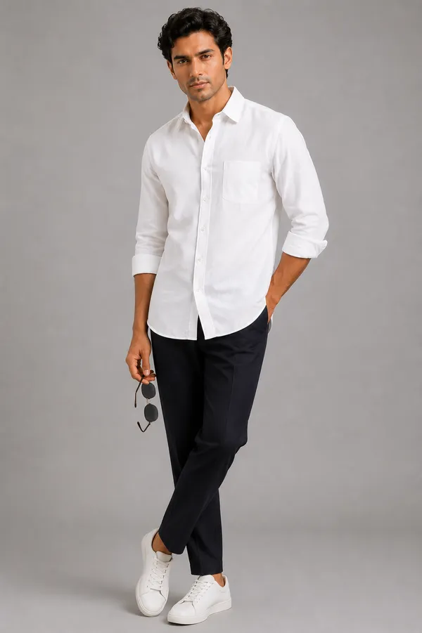 Khakhi_&_White_Pack_Of_2_Linen_Plain_Premium_Shirts_For_Men