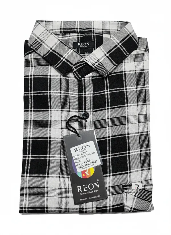 Black_Cotton_Checked_Shirts_For_Men