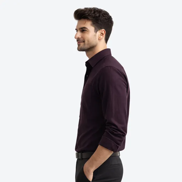 Dark_Purple_Linen_Plain_Premium_Shirts_For_Men