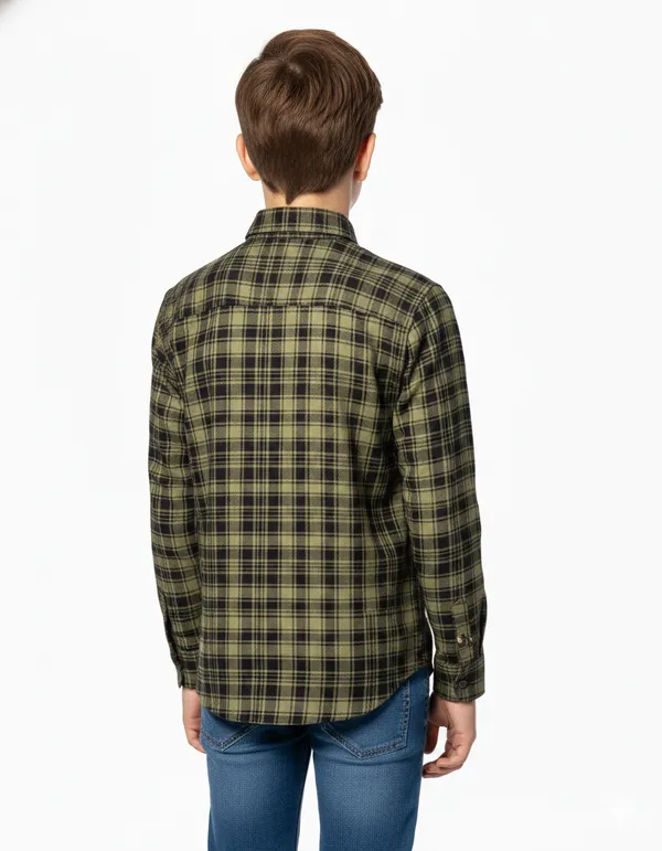 Boys_Slim_Fit_Checked_Spread_Collar_Casual_Shirt