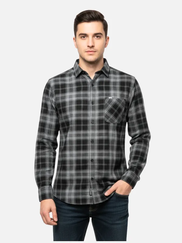 Grey_Cotton_Checked_Shirts_For_Men