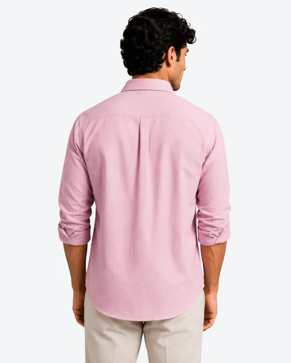 Pink_Linen_Plain_Premium_Shirts_For_Men