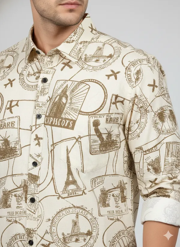 Classic_Beige_Travel-Inspired_Graphic_Print_Shirt