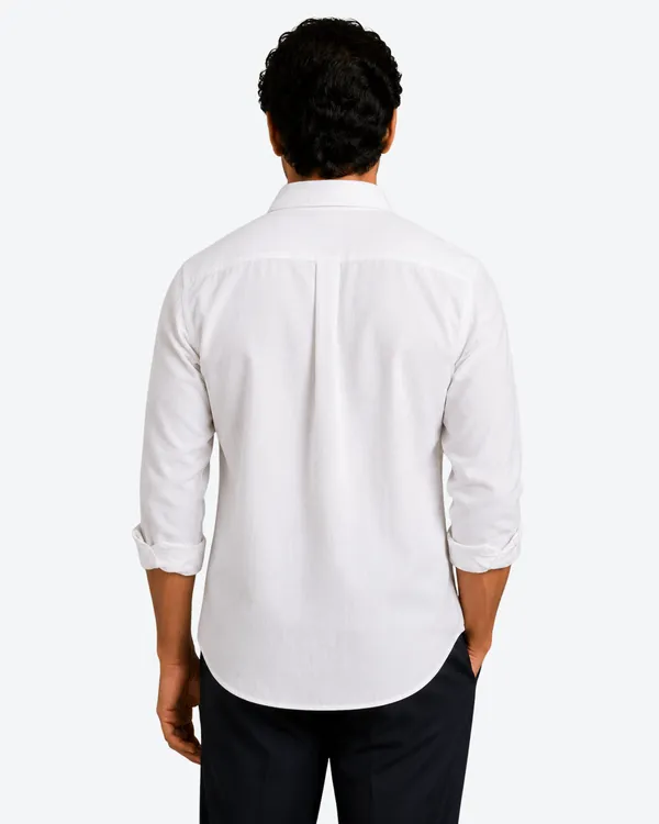 Sky_Blue_&_White_Of_2_Linen_Plain_Premium_Shirts_For_Men