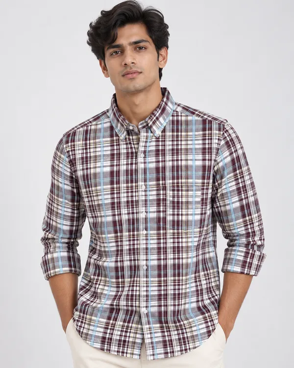 Burgundy_Sky_blue_Micro_Plaid