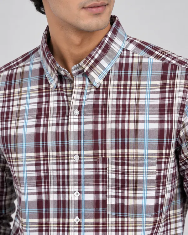 Burgundy_Sky_blue_Micro_Plaid