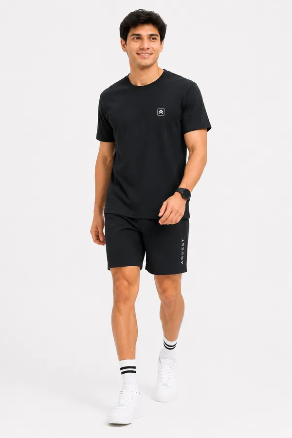 Men's_Round_Neck_T-Shirt_with_Trouser_&_Shorts