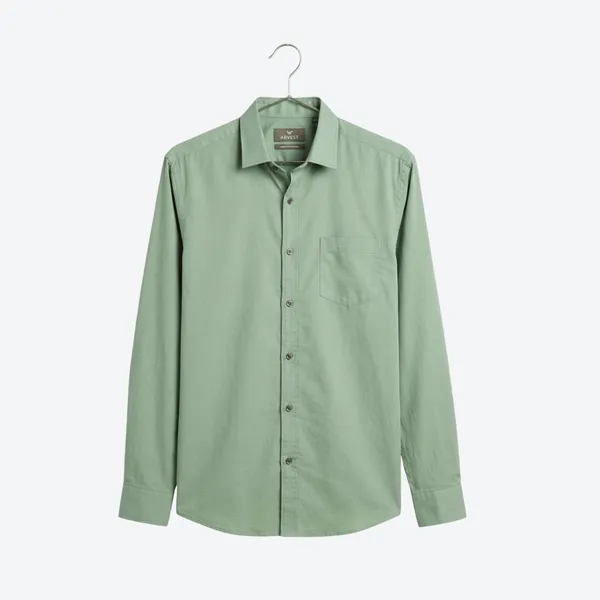 Maroon_&_Sage_Green_(Pack_of_2)Combo_Cotton_Plain_Shirts_For_Men