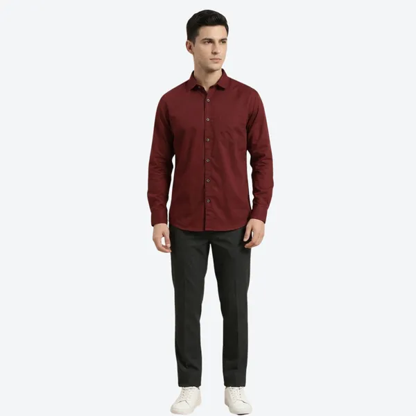 Maroon_&_Sage_Green_(Pack_of_2)Combo_Cotton_Plain_Shirts_For_Men