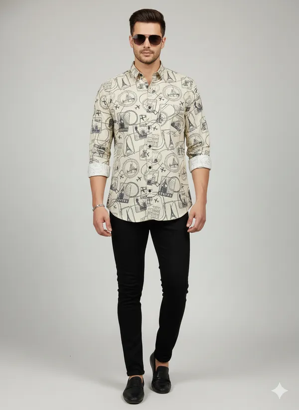 Classic_Beige_Travel-Inspired_Graphic_Print_Shirt