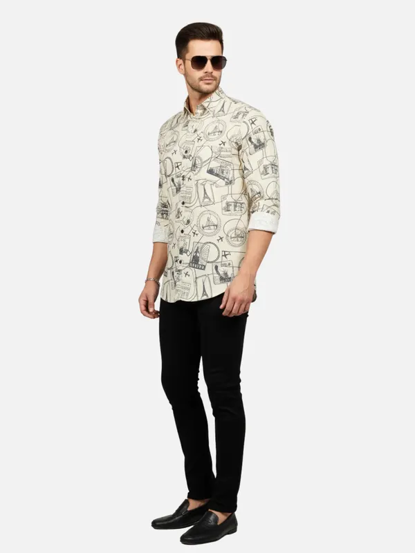 Classic_Beige_Travel-Inspired_Graphic_Print_Shirt