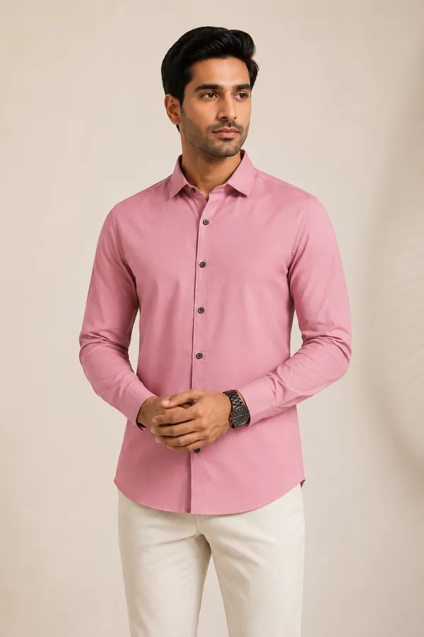 Dark_Sage_Green_&_Dusty_rose_(Pack_of_2)Combo_Cotton_Plain_Shirts_For_Men