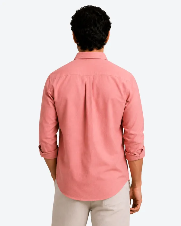 Dusty_Rose_Linen_Plain_Premium_Shirts_For_Men