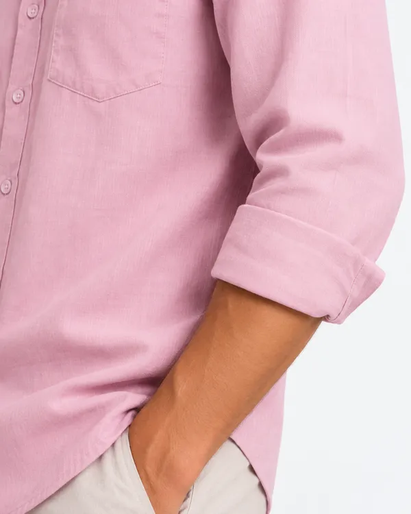 The_Arvest_100%_Lenin_Shirt_(Dusty_Pink)
