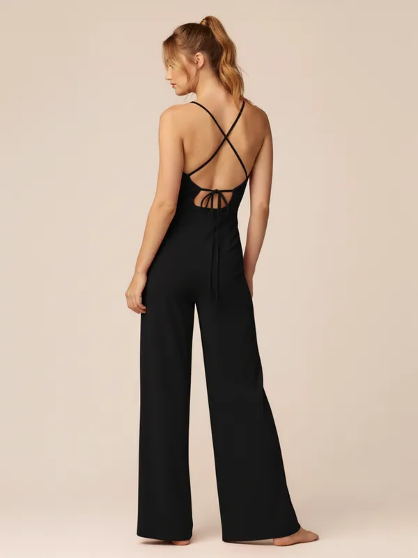 Black_Cut_Out_Wide_Leg_Jumpsuit_For_Women