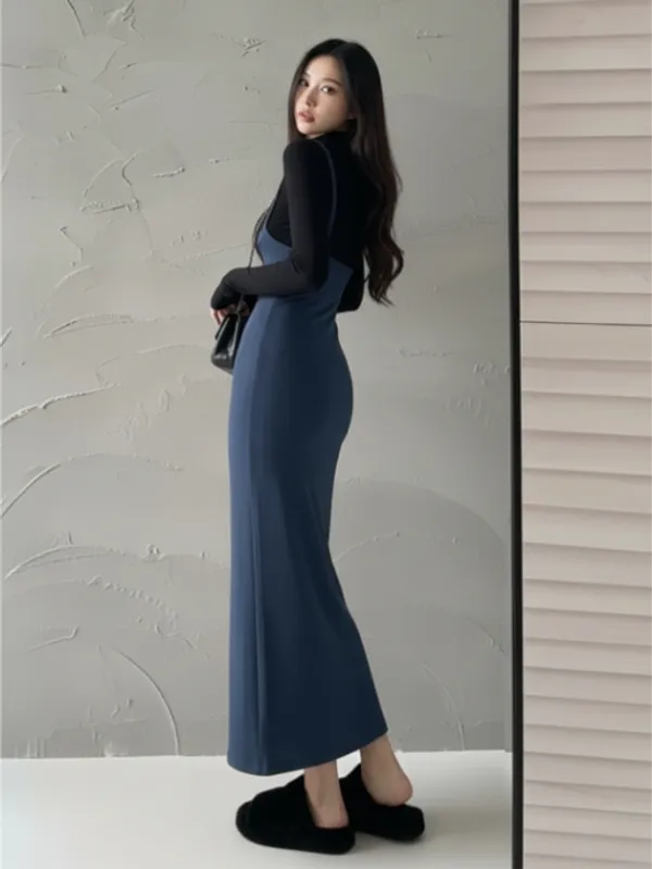 Blue_Bodycon_Pinae_Maxi_Dress_For_Women