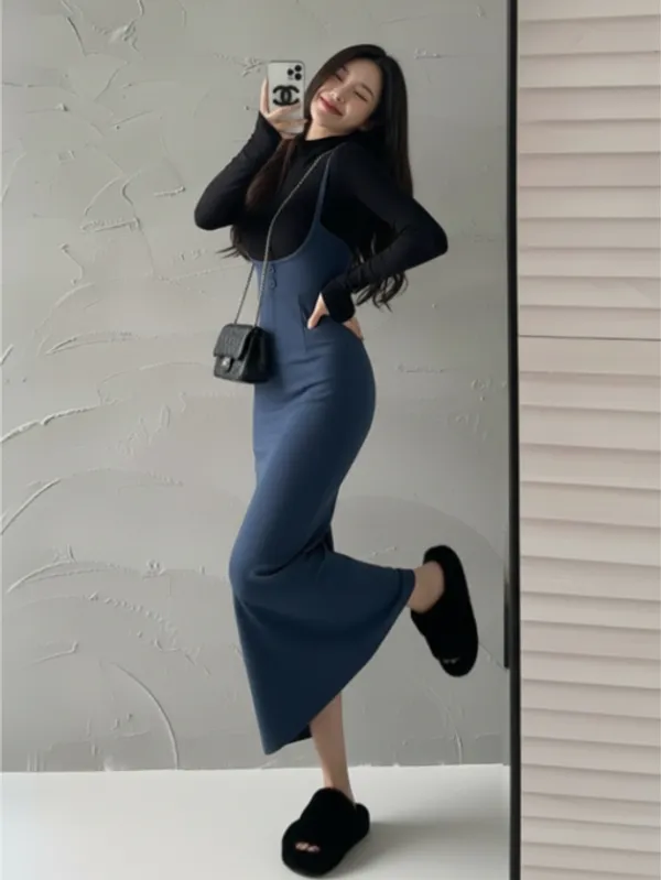 Blue_Bodycon_Pinae_Maxi_Dress_For_Women