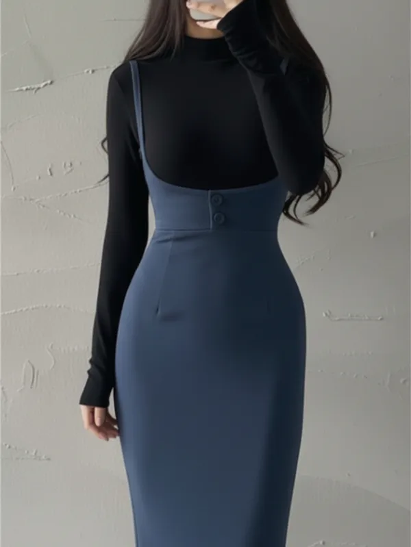 Blue_Bodycon_Pinae_Maxi_Dress_For_Women
