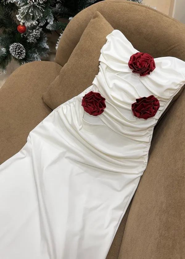 Ekeshwara_Scarlet_Rose_Ruched_Maxi_Dress
