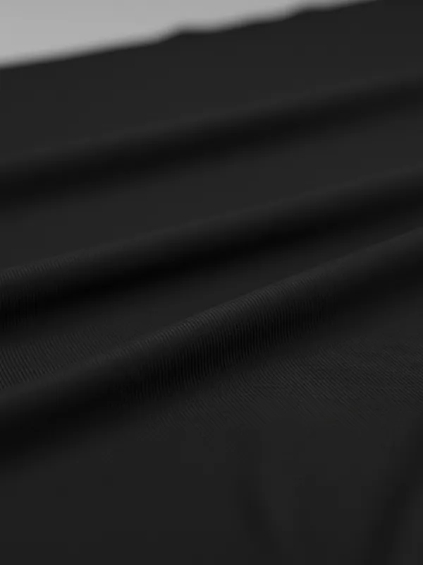 Ekeshwara_Black_Ribbed_V-Neck_Crop_Top|_Model_Height_5.8inch_,_Fabric_All_Way_Stretchable