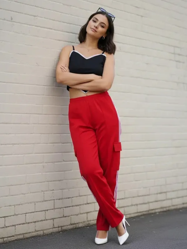 Black_Heart_Crop_Top_&_Track_Pants_Co-Ord_Set_For_Women|_Model_Height_5.8inch_,_Fabric_All_Way_Stretchable
