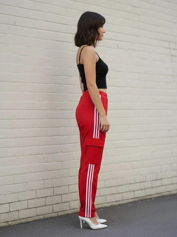 Black_Heart_Crop_Top_&_Track_Pants_Co-Ord_Set_For_Women|_Model_Height_5.8inch_,_Fabric_All_Way_Stretchable