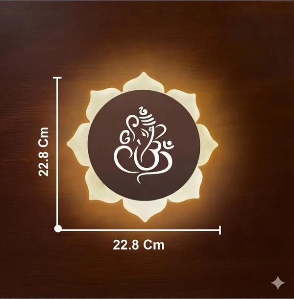 FLOWER_GANESH_ROSE_GOLD_WALL_LIGHT_-_9_X_9_INCH