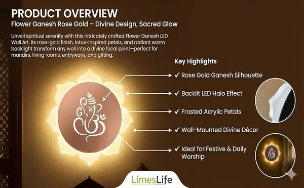 FLOWER_GANESH_ROSE_GOLD_WALL_LIGHT_-_9_X_9_INCH