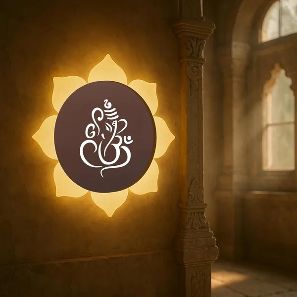 FLOWER_GANESH_ROSE_GOLD_WALL_LIGHT_-_9_X_9_INCH