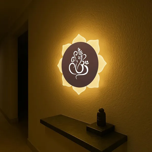 FLOWER_GANESH_ROSE_GOLD_WALL_LIGHT_-_9_X_9_INCH