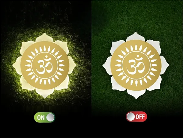 FLOWER_OM_GOLD_WALL_LIGHT_-_9_X_9_INCH