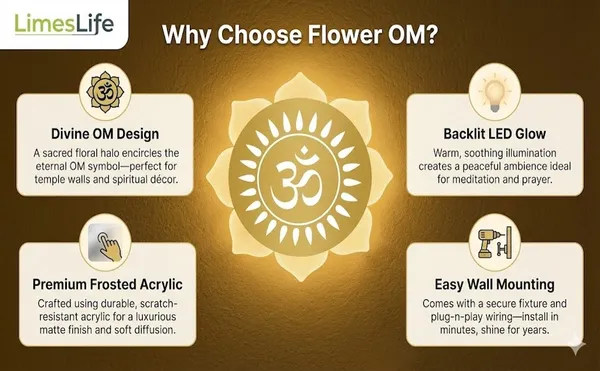 FLOWER_OM_GOLD_WALL_LIGHT_-_9_X_9_INCH