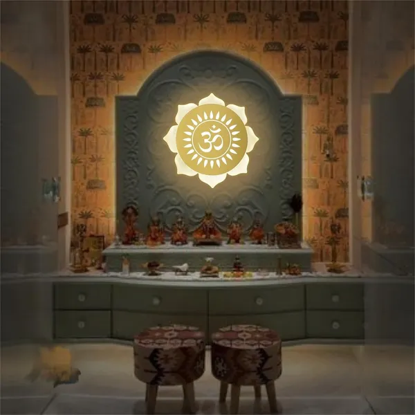 FLOWER_OM_GOLD_WALL_LIGHT_-_9_X_9_INCH