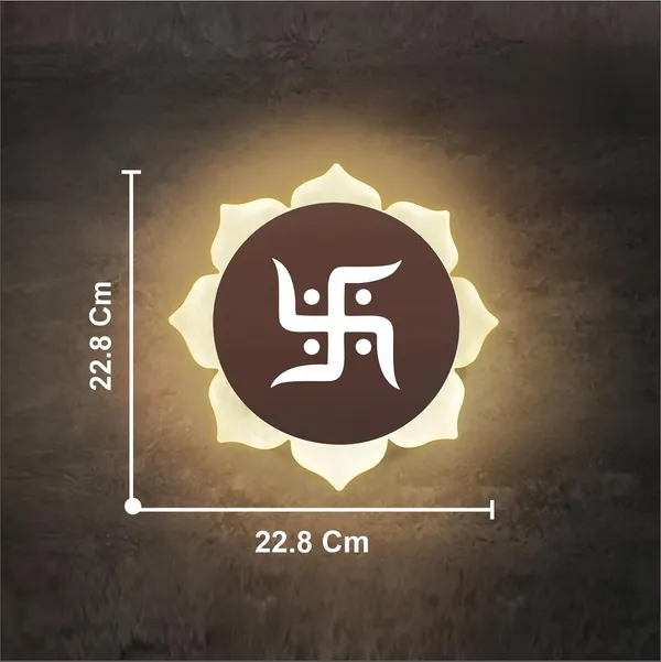 Flower_Swastik_Rose_Gold_-_9_X_9_INCH