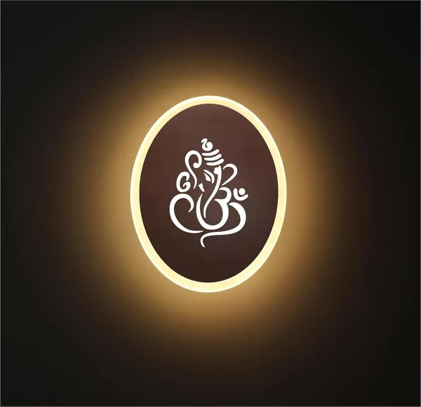 Oval_Ganesh_Rose_Gold_Wall_Light_-_9_INCH