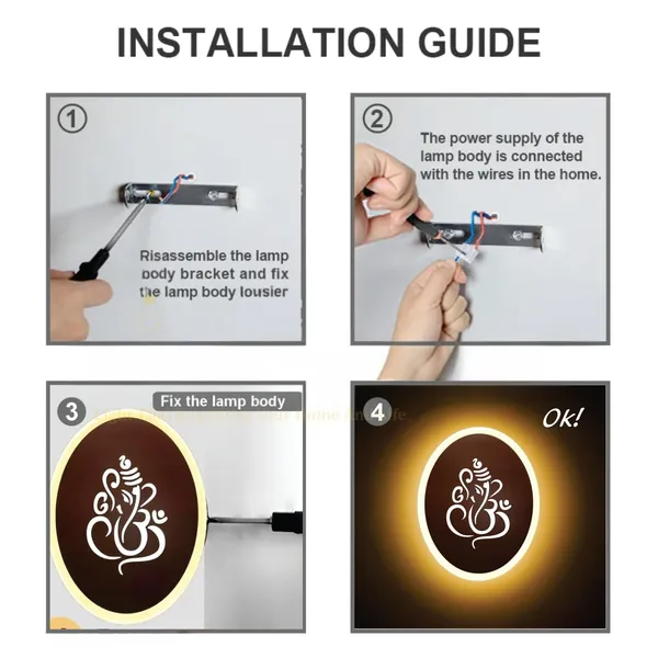 Oval_Ganesh_Rose_Gold_Wall_Light_-_9_INCH