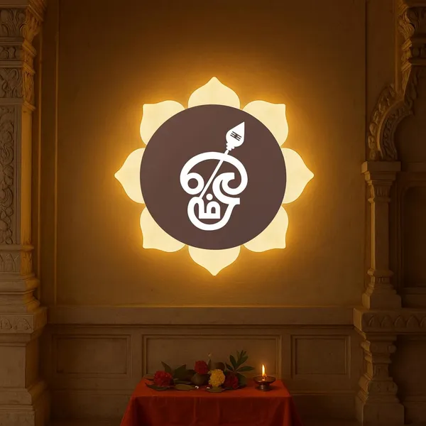 Tamil_OM_Rose_Gold_-_9_X_9_INCH