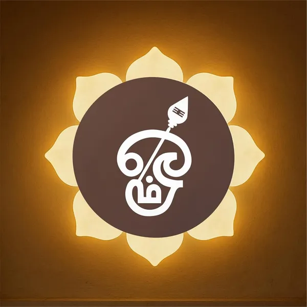 Tamil_OM_Rose_Gold_-_9_X_9_INCH
