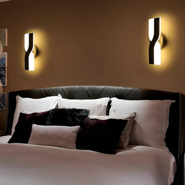 X_Shape_Wall_Light_Black_(Warm_White)-_12_INCH