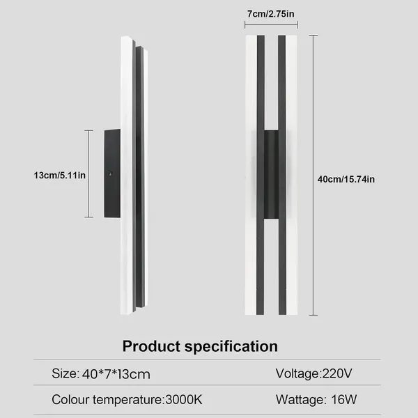 Sleek_Modern_Wall_Light_(Warm_White)_-_18_inch