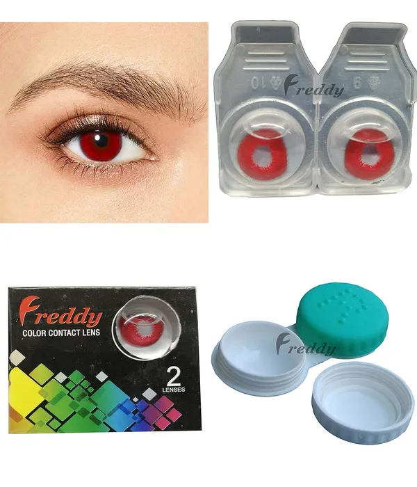 Freddy_Monthly_Color_Contact_Lenses_(Zero_Power/Lenses_Only)_With_Case_(Red)