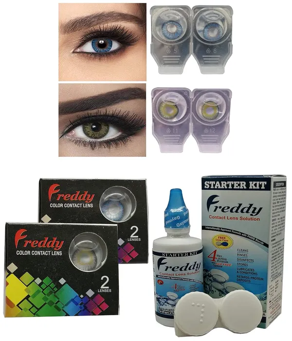 Freddy_2_pair_color_contact_lenses_with_lens_kit_(Truesapphire_&_dark_gray)