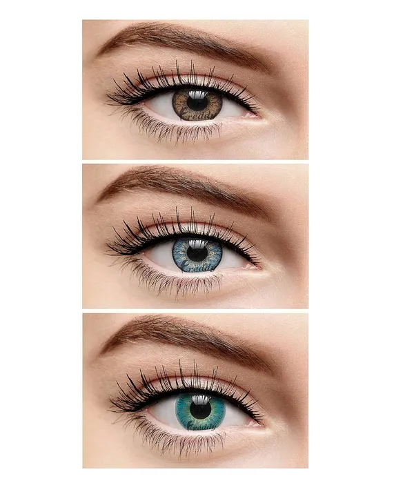Freddy_Blue,Aqua_&_Brown_Combo_Pack_of_3_Pairs_of_Monthly_Color_Contact_Lenses(Zero_Power/Lenses_Only)_With_Case_&_Solution