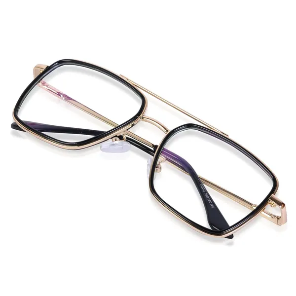 Freddy_Blue_Light_Blocking_Blue_Cut_Zero_Power_Anti-glare_Retro_Square_Eyeglasses_|UV_Protection_|_Unisex_|_Tony_Stark_|Eye_Protection_Frame_for_Computer/Tablet/Laptop/Mobile/TV