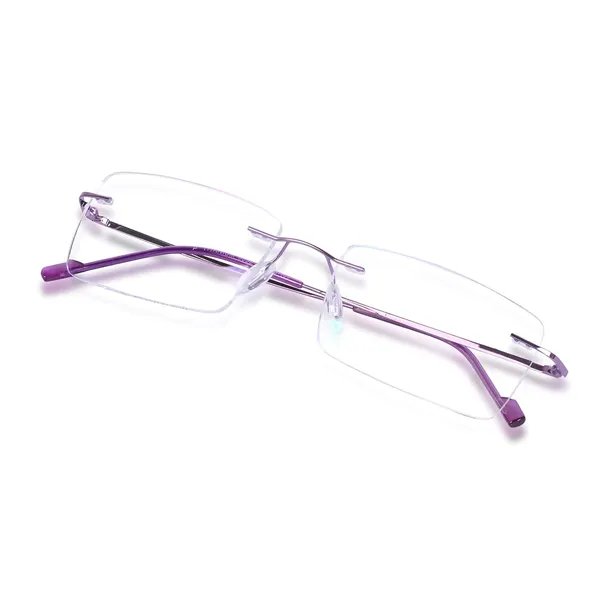 FREDDY_Rimless_Light_weight_Flexible_Spectacle_frame_|Frameless_Titanium_Rectangle_Shape_|For_Unisex|