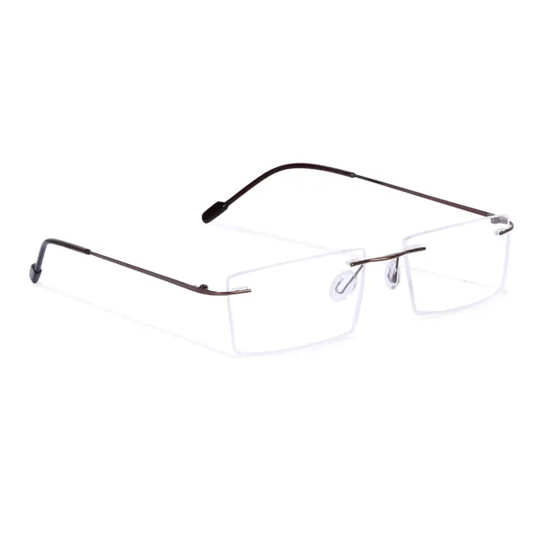 FREDDY_Rimless_Light_weight_Flexible_Spectacle_frame_|Frameless_Titanium_Rectangle_Shape_|For_Unisex|