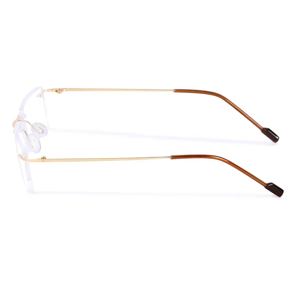 FREDDY_Rimless_Light_weight_Flexible_Spectacle_frame_|Frameless_Titanium_Rectangle_Shape_|For_Unisex|