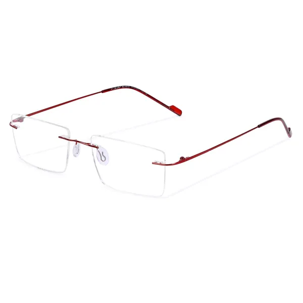 FREDDY_Rimless_Light_weight_Flexible_Spectacle_frame_|Frameless_Titanium_Rectangle_Shape_|For_Unisex|