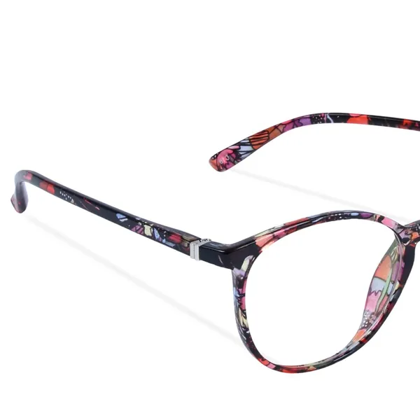 Freddy_Round_Spectacles_Frames_for_Men_Women,_Floral_Pattern_Frame,_Clear_Lens,_Designed_in_Italy